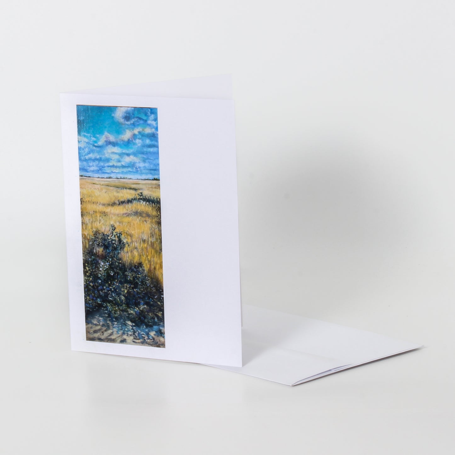 greeting card of prairie landscape