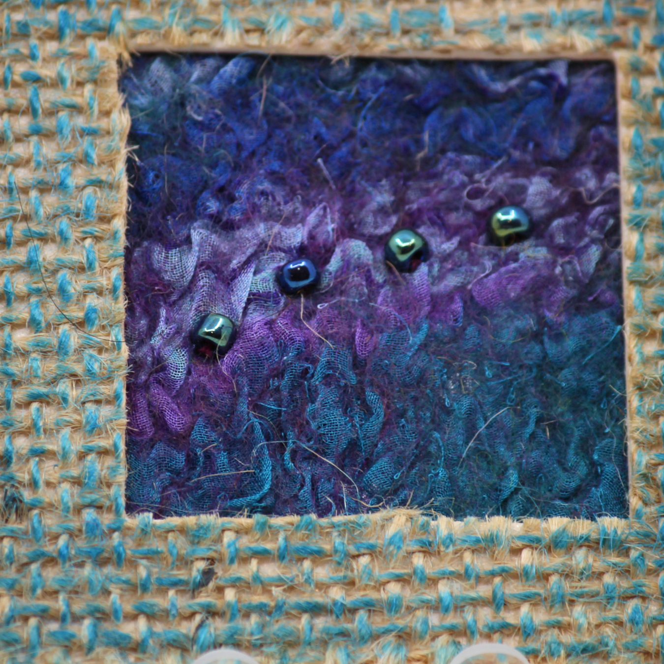 3 Mini Burlap Frames