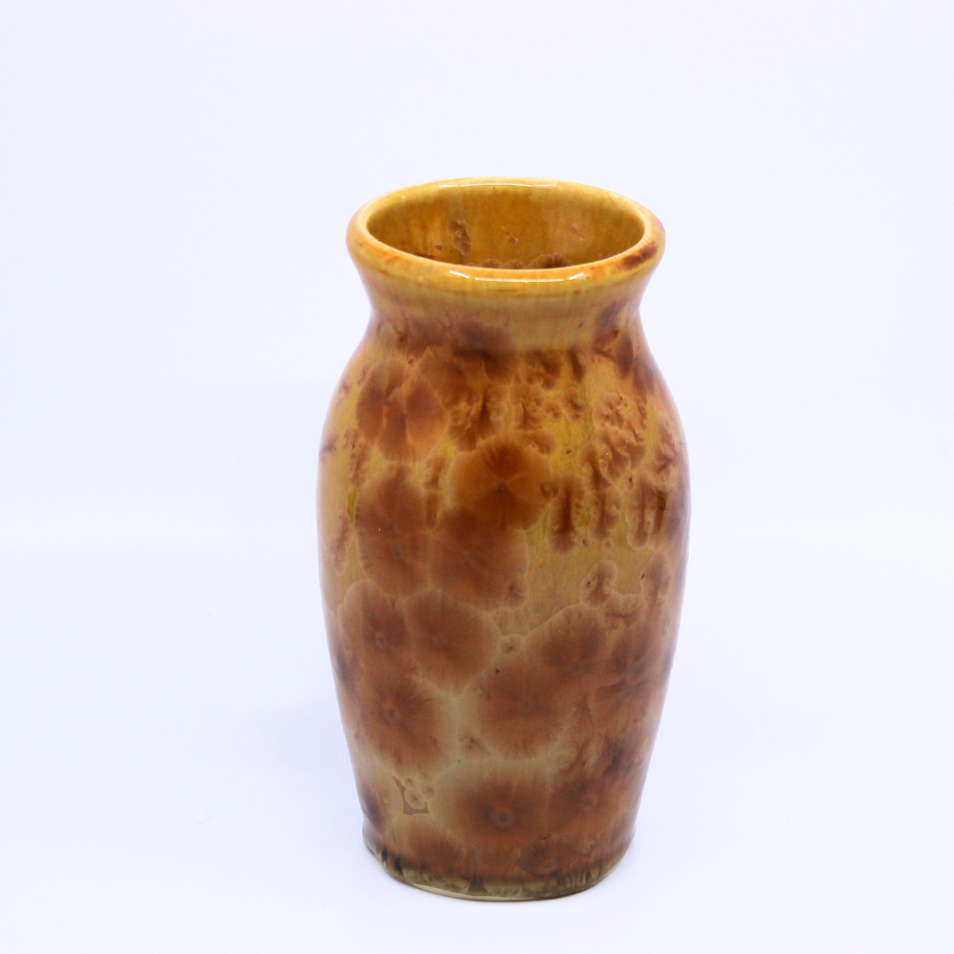 Copper Crystaline Vase