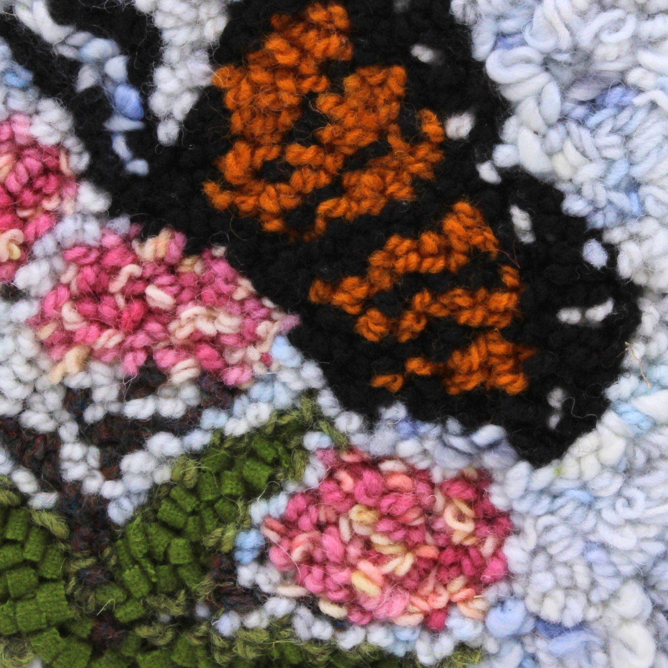 Butterfly - Framed Rug Hooking