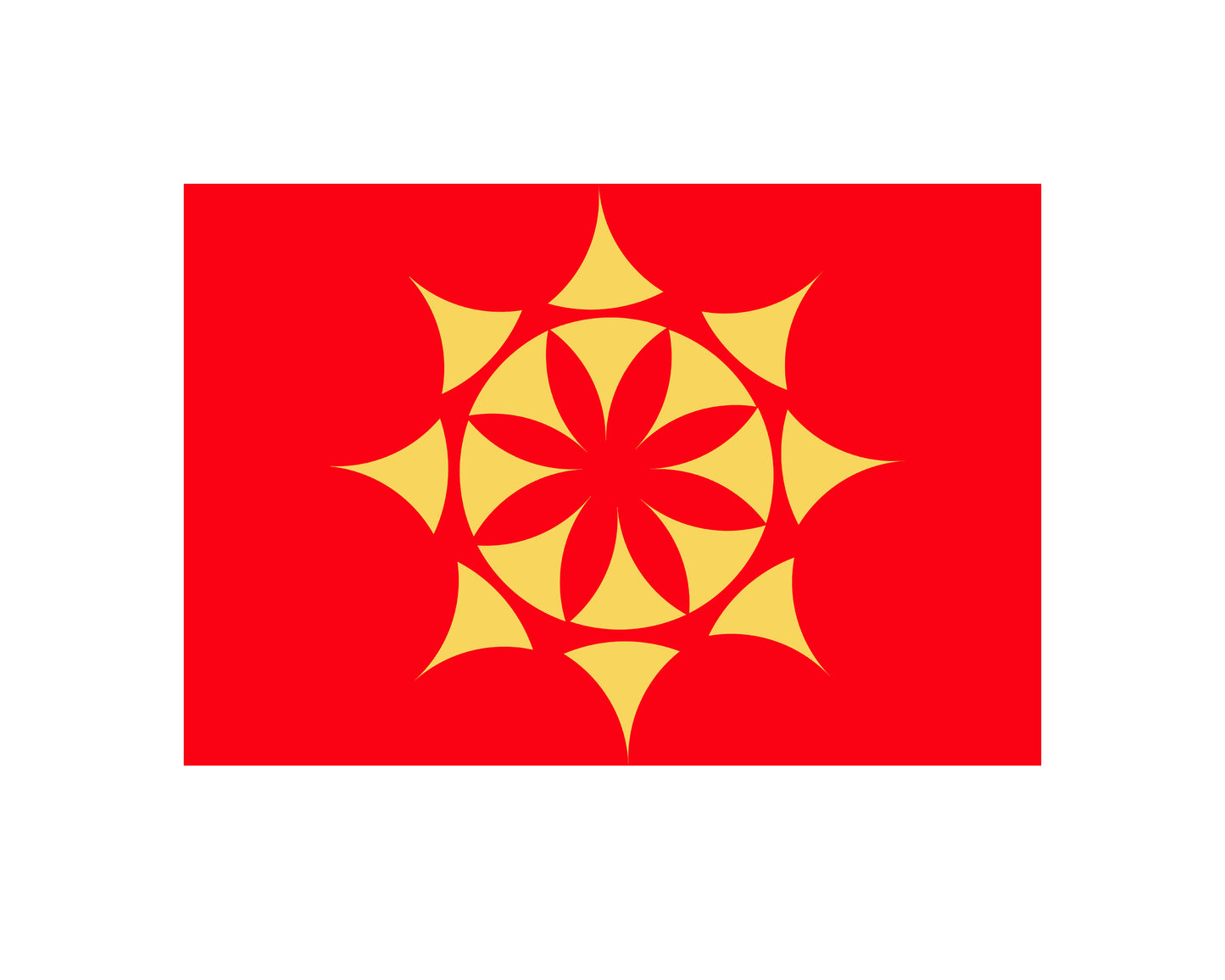 Starburst in Gold and Red - Art Card