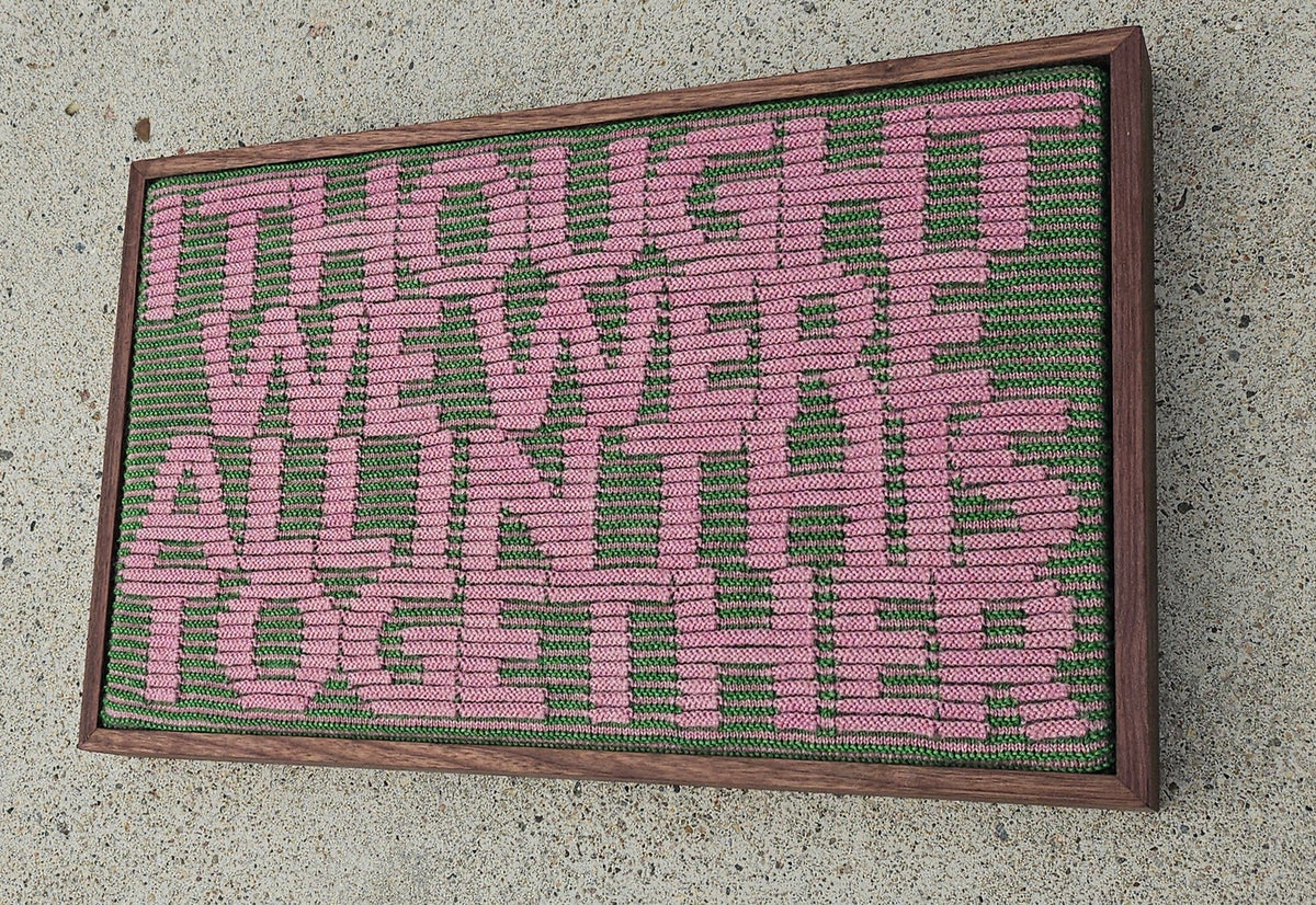 Together - Knitted wall hanging