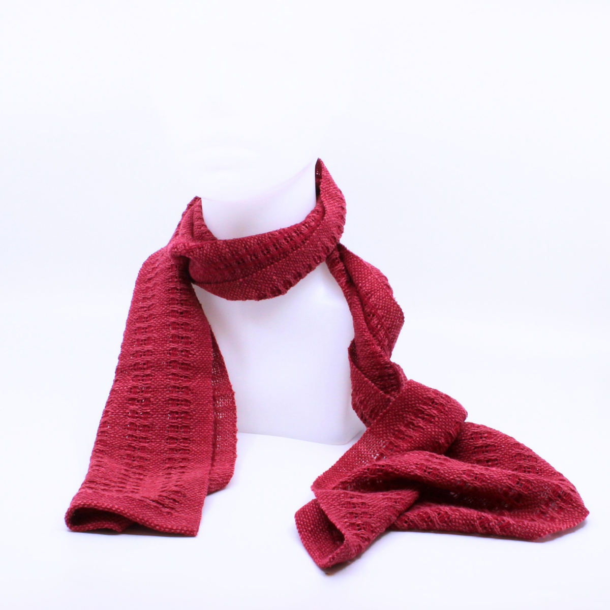 Crimson Lace Scarf #372