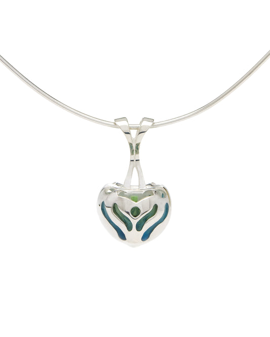 silver and resin neckpiece