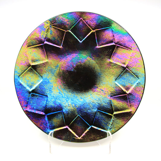 round dichroic glass plate