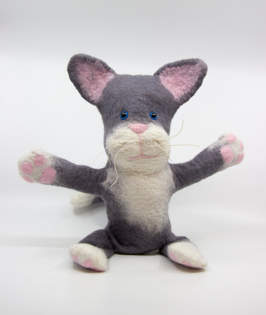 Felted Cat Puppet
