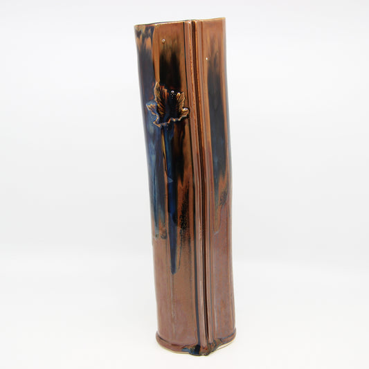 Tall maple leaf vase