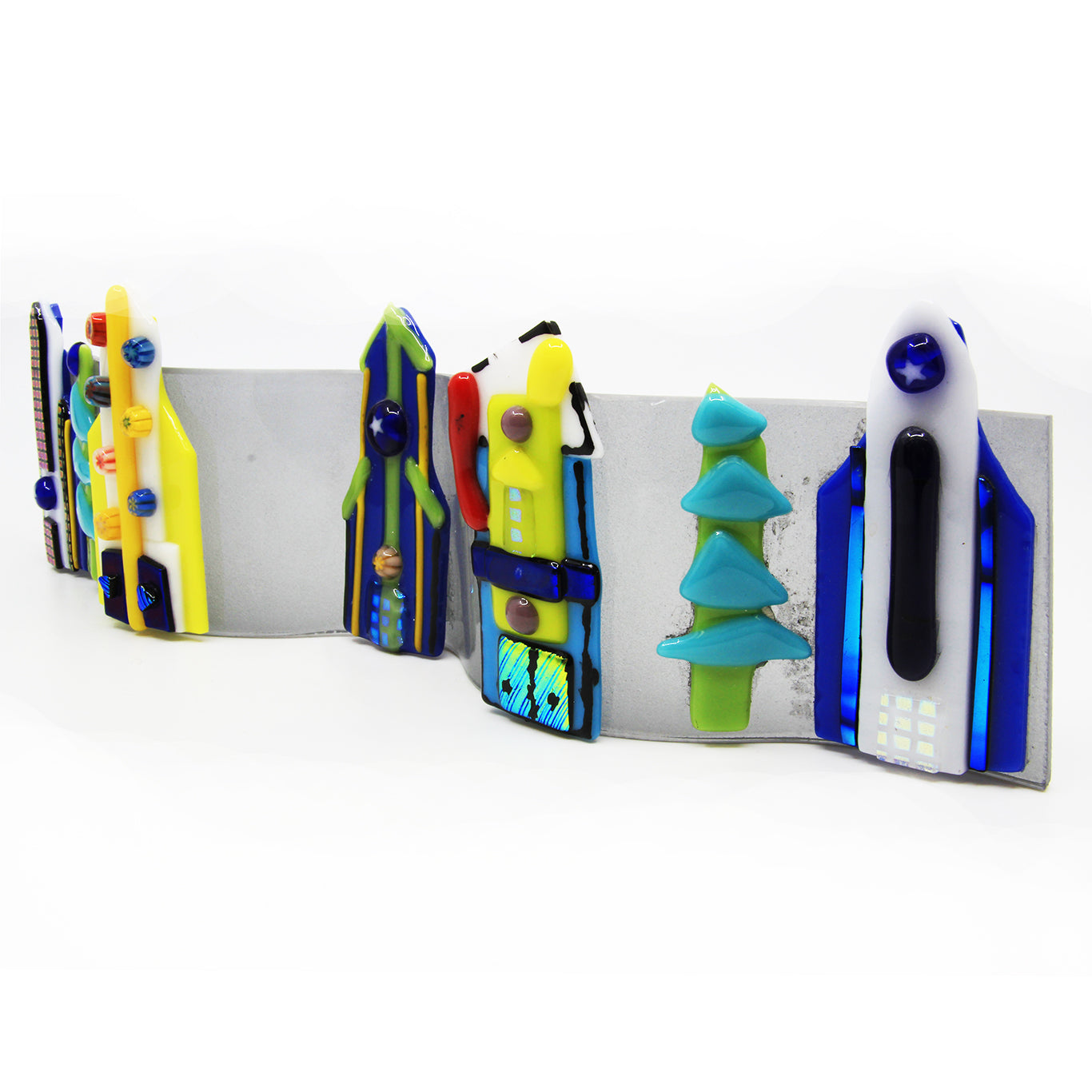 glass buildings s-curve