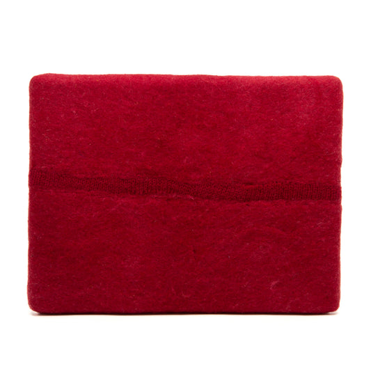Minimalist red wall hanging