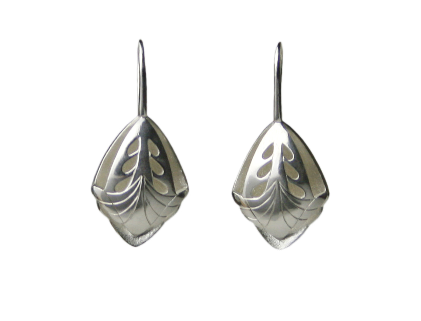 silver earrings