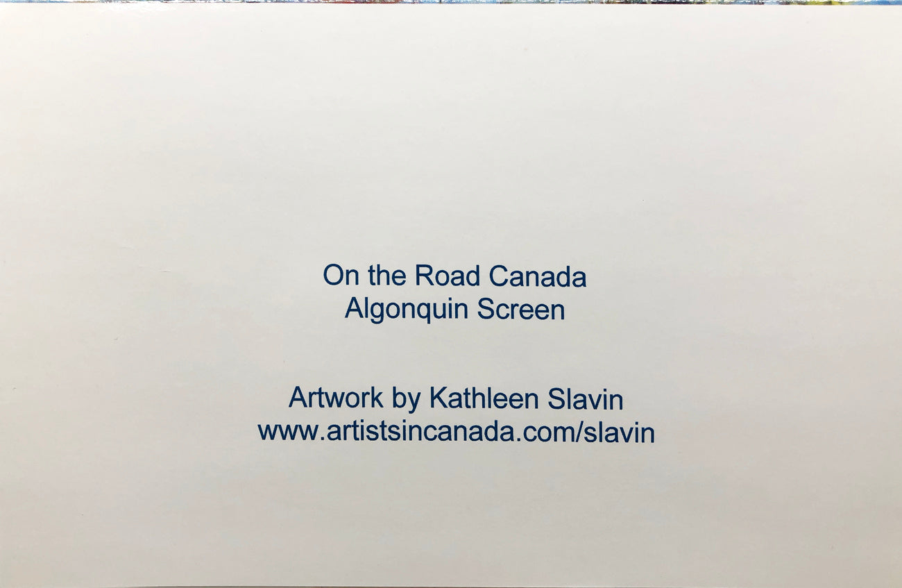 Back of card: On the Road Canada