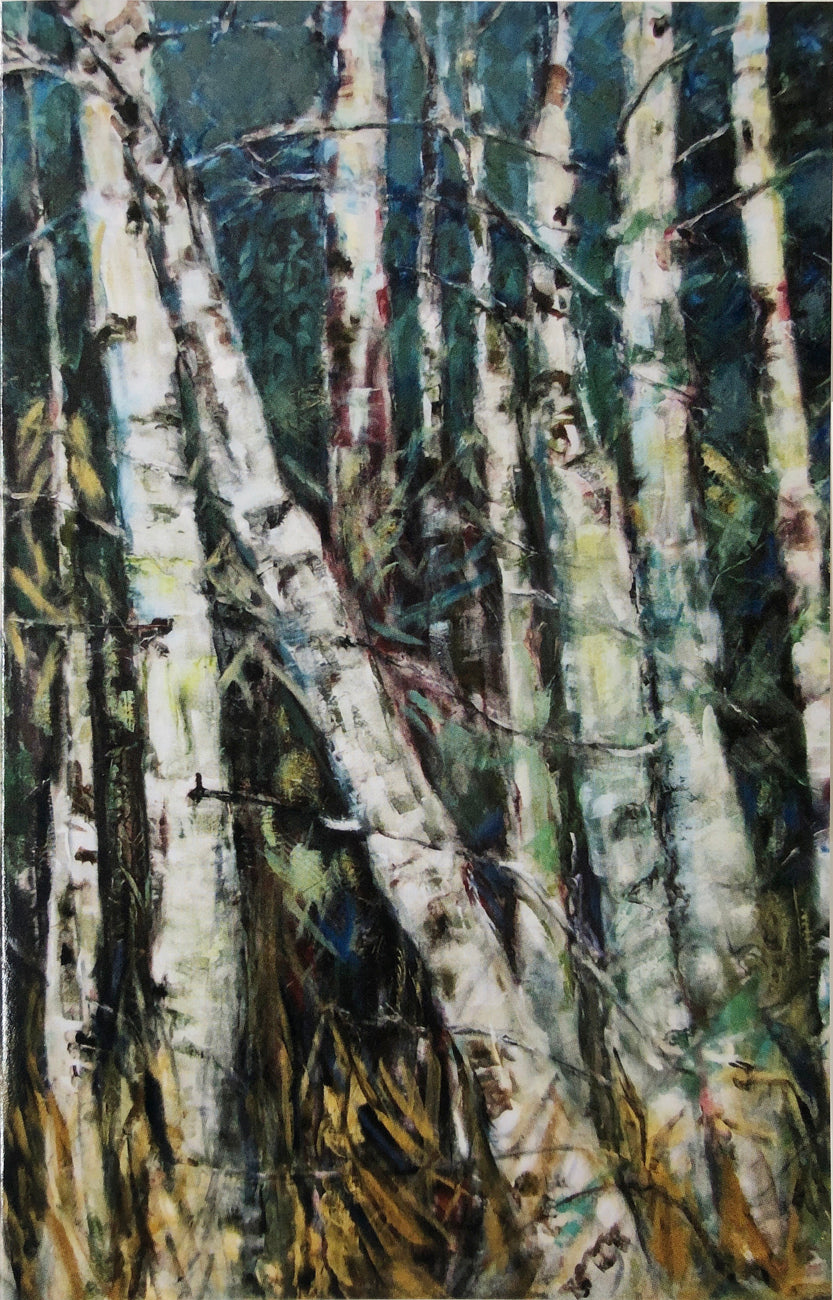 Painting of poplar trees
