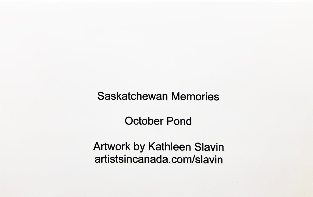 Back of card: Saskatchewan Memories