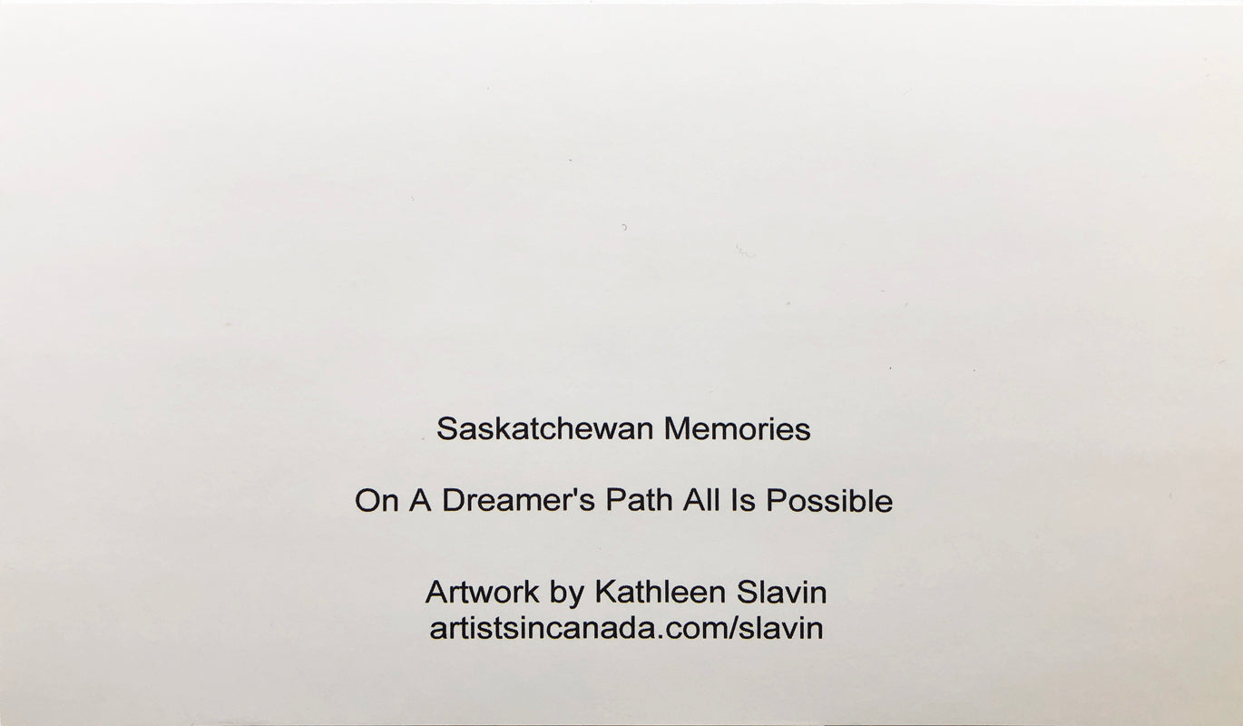 Back of card: Saskatchewan Memories