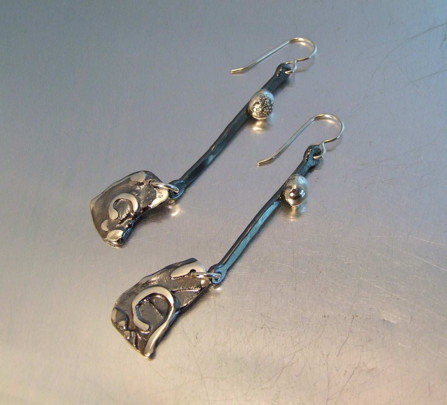 Fused dangle earrings