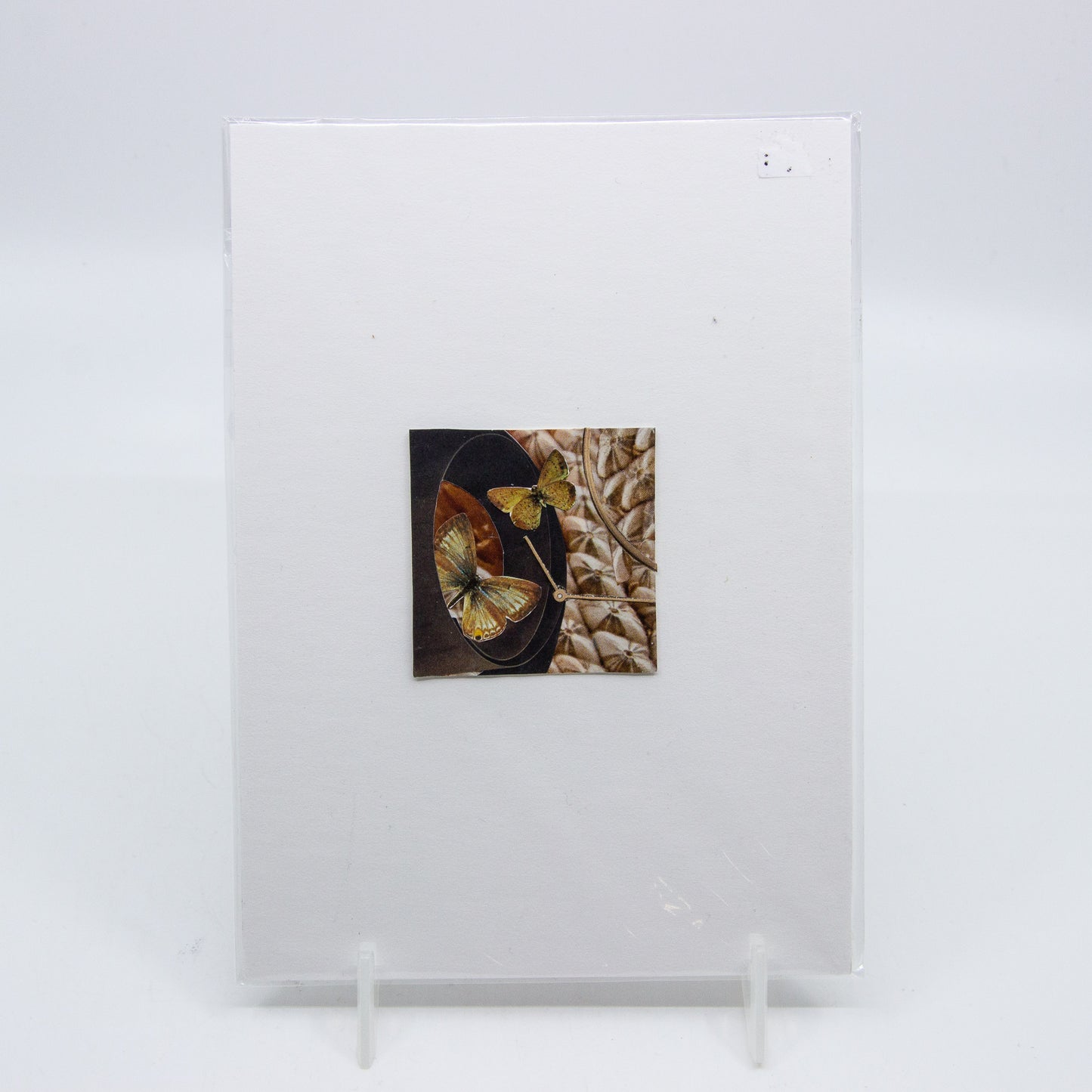 Collage of butterflies and clock hands