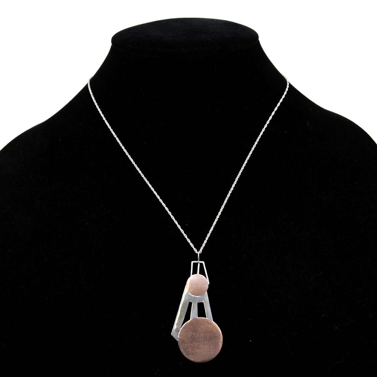 Copper with Silver Rays Necklace