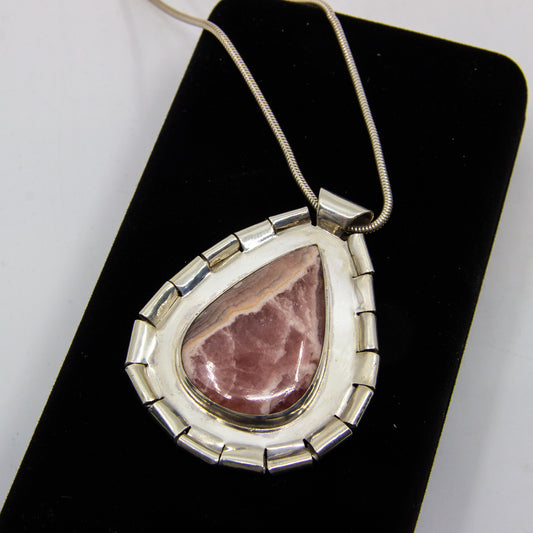 Rhodochrosite Drop & Dove