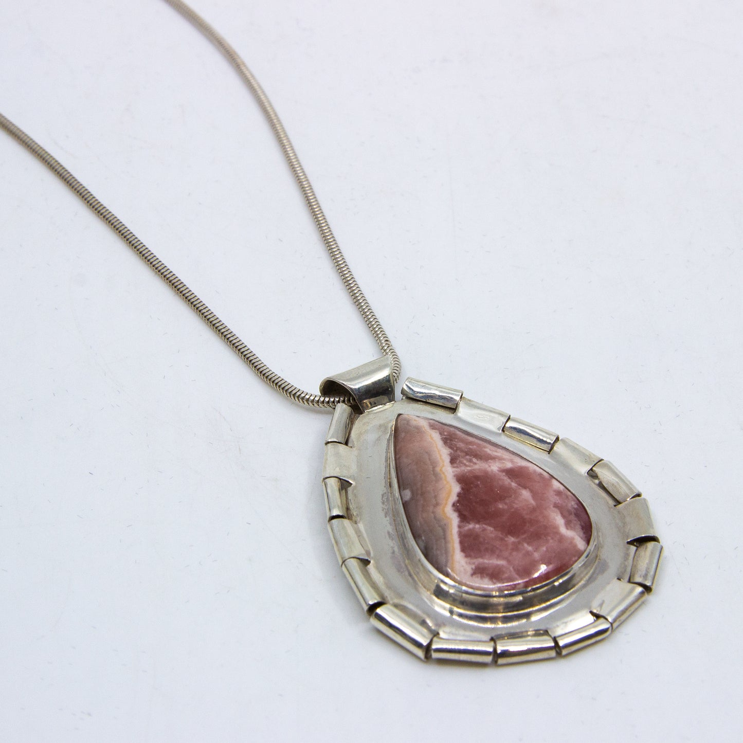Rhodochrosite Drop & Dove