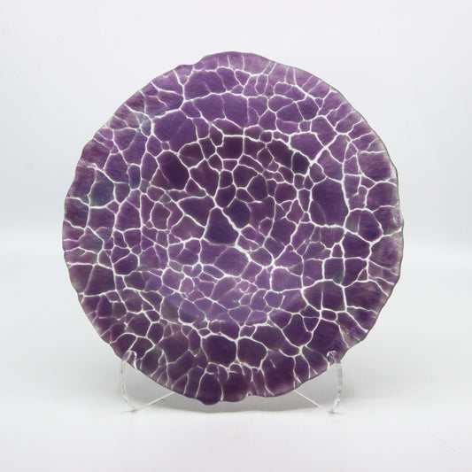 Grape Purple Crackle Bowl