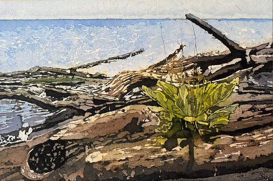 Finding Nourishment - Watercolour batik