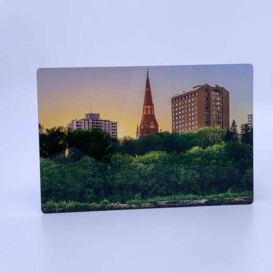 Photograph of trees and buildings 
