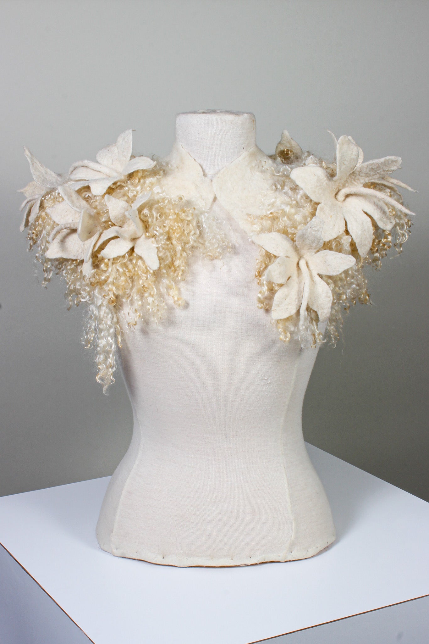 20. Prairie Lily Embrace - Felted collar shawl