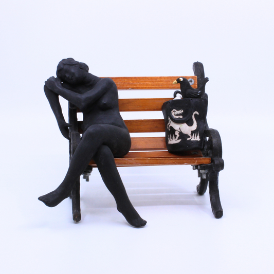 Dark Day - Clay sculpture