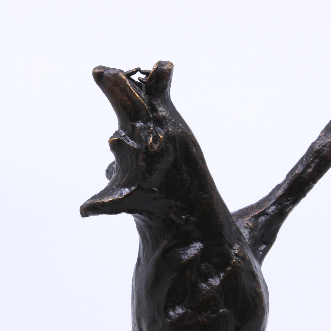 Dancing Coyote - Bronze sculpture