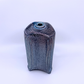 blue salt fired vase 
