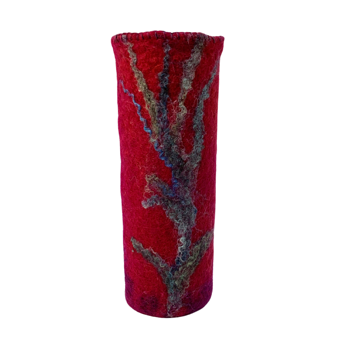 Magenta - Felted vase