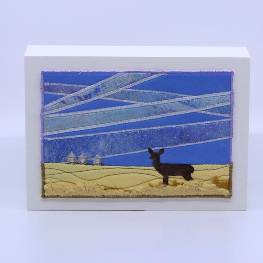 Saskatchewan Seasons: Deer - Fibre art
