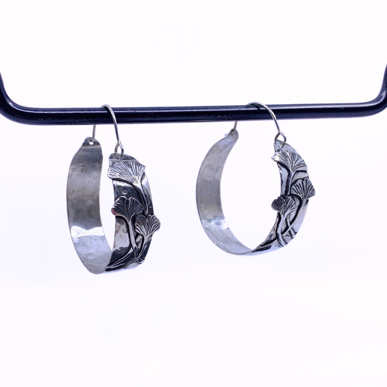 Gingko Hoop Earrings