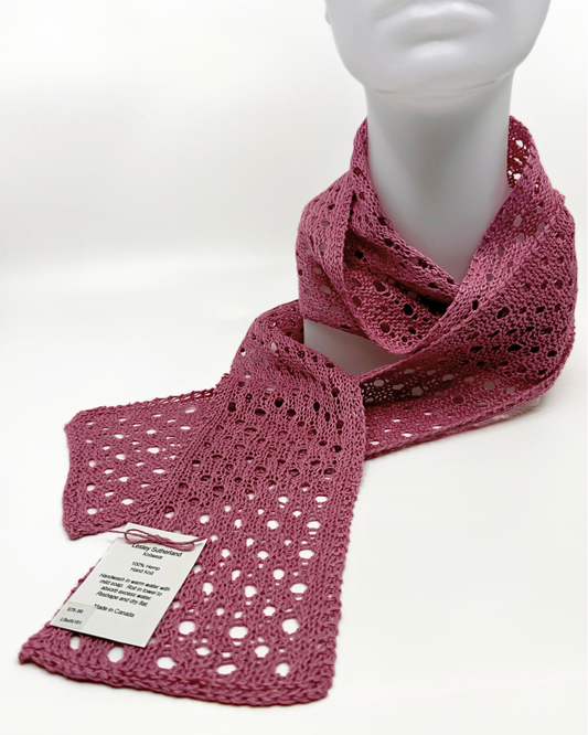 Pink Skinny Scarf