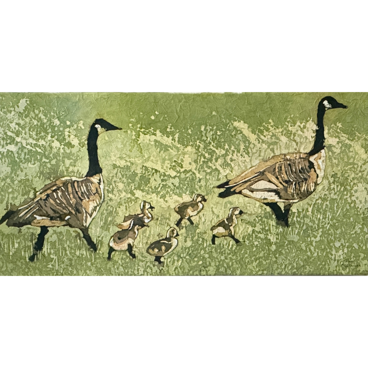 Proud Parents - Watercolour batik