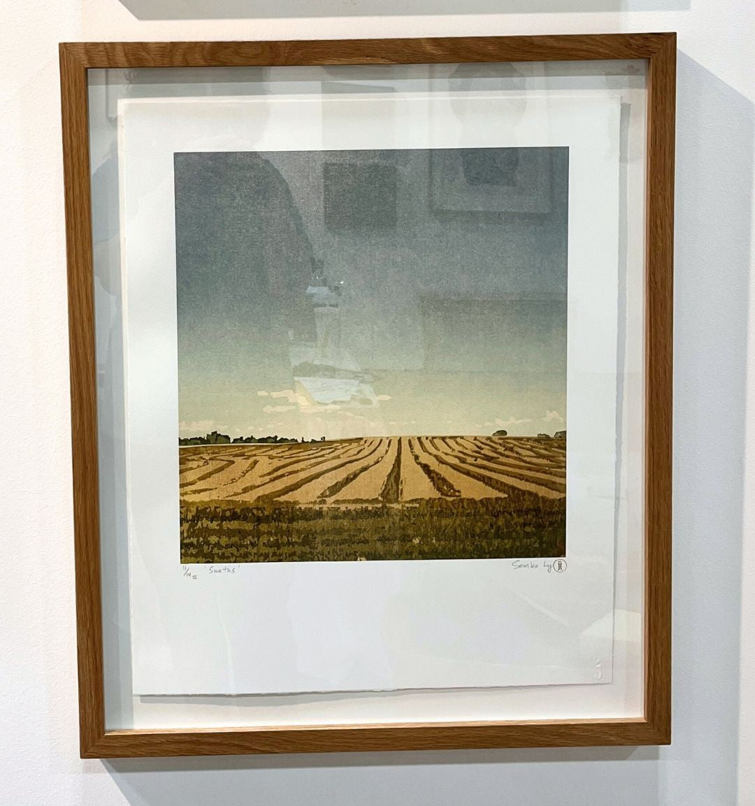 Swaths - Framed Woodcut Print