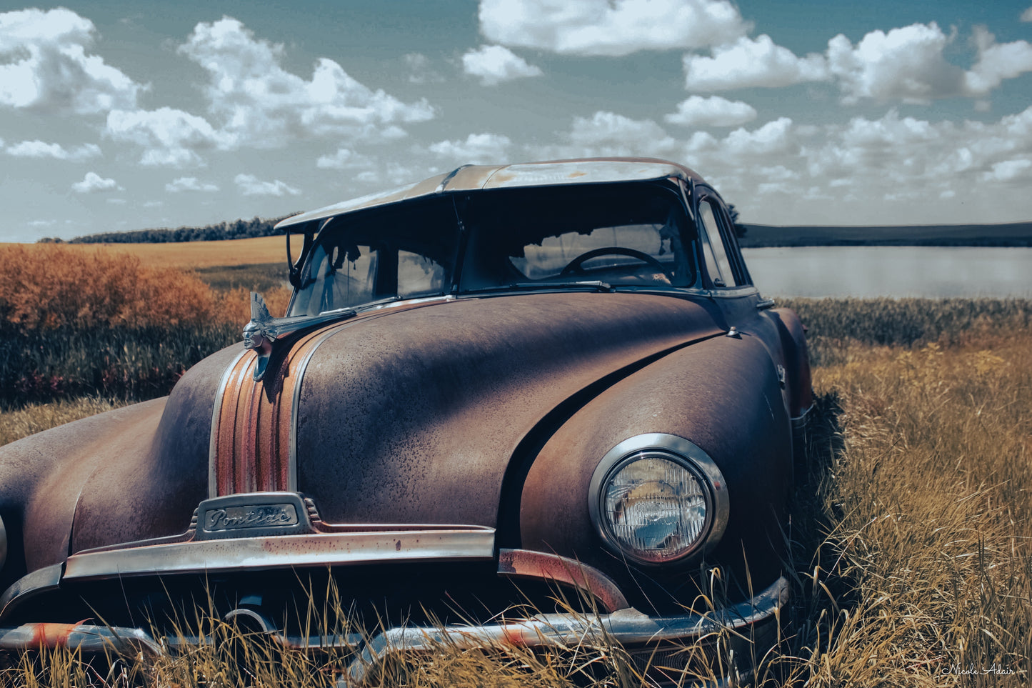 Old Pontiac - Metal photo print