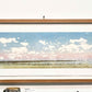 Bison Horizon - Framed Woodcut Print