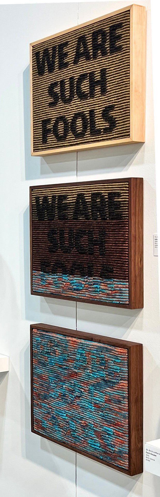 Environment (we are such fools) - Knitted Wall Hanging