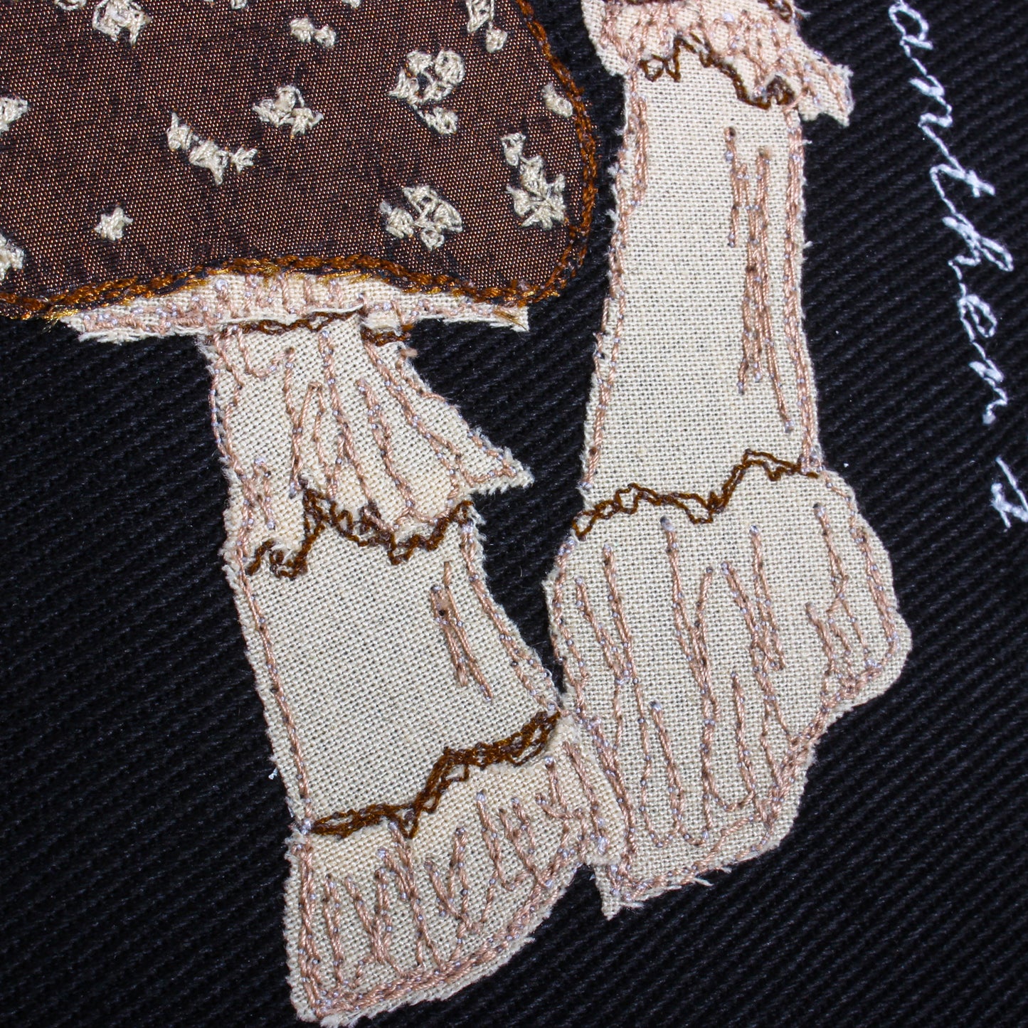 Panther's Cap - Fabric Collage