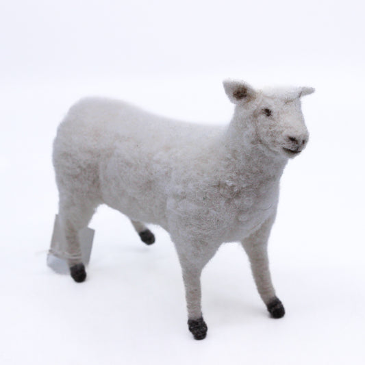 White felted sheep