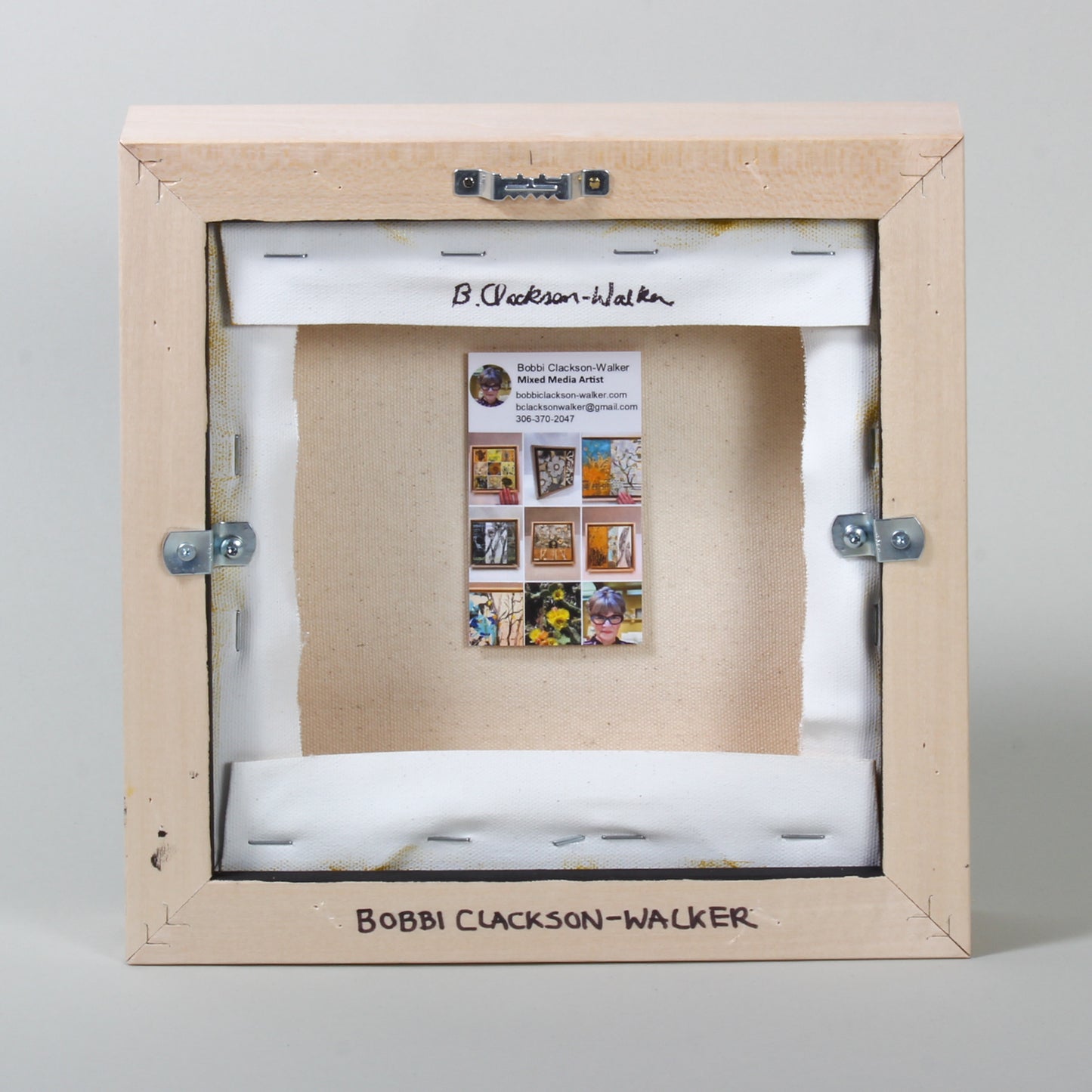 In Bound - Framed encaustic collage