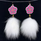 Metis Floral Beaded Earrings- Arctic