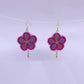 Metis Floral Beaded Earrings- Arctic