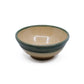 Clay bowl with green rim 