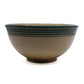 Clay bowl with green rim 