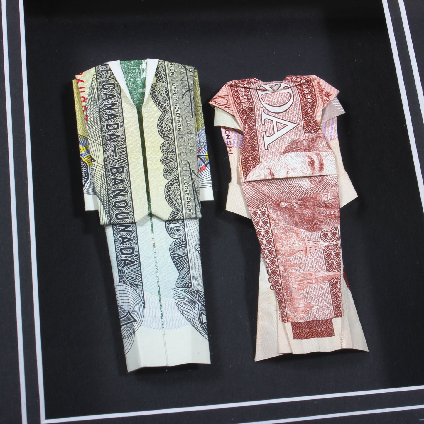 We - Framed origami sculpture