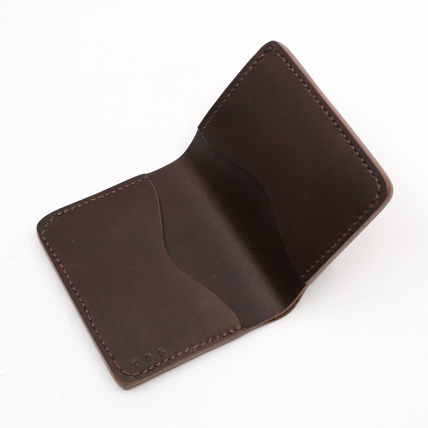 Bifold wallet with 4 card slots - Brown