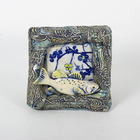 Solo Trout - Clay Sculpture