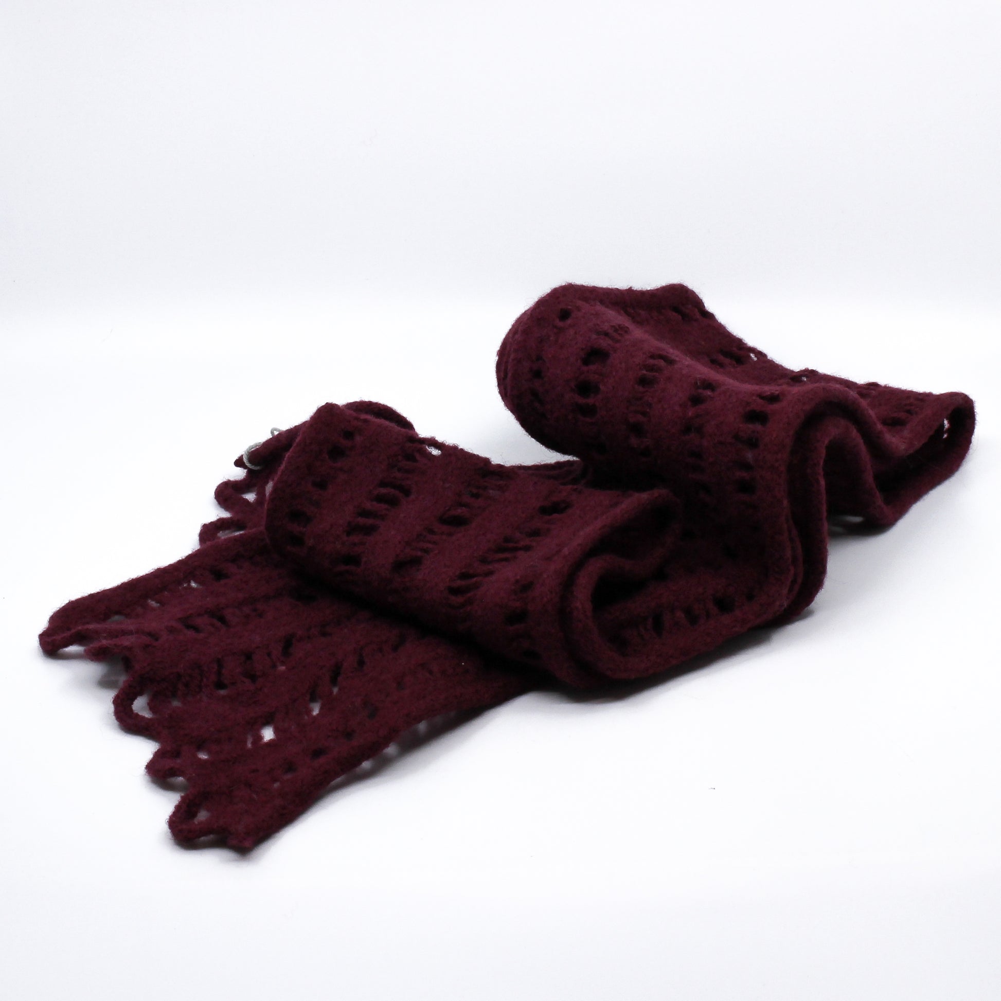 Red purple scarf
